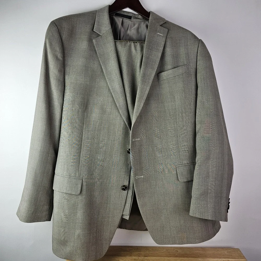 MICHAEL KORS Blazer Sport Coat Casual Two Button Jacket Size 46L Suit Mens Pants